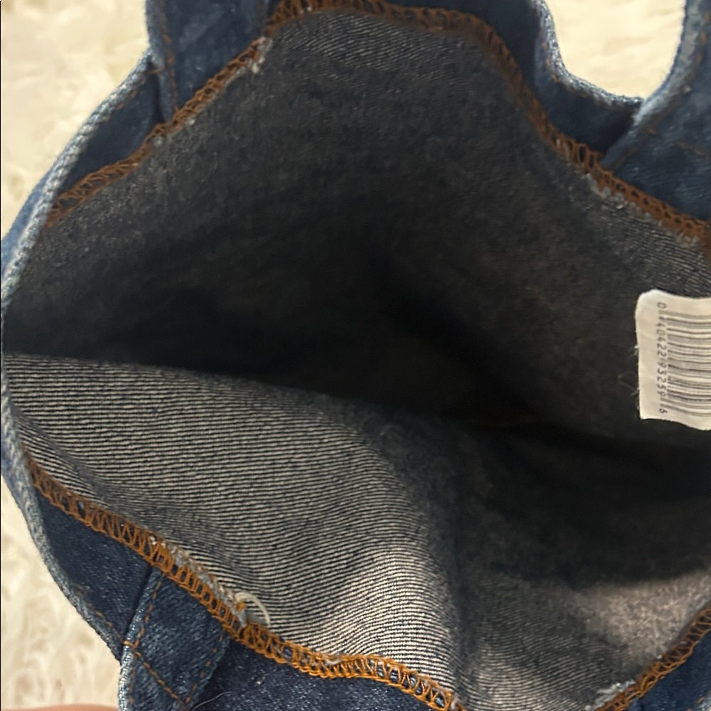 Stylish Denim and Patterned Mini Tote Bag Set - Picture 4 of 12
